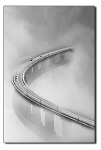 Obraz na plátne - Most v hmle - obdĺžnik 7275QA (90x60 cm )