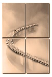 Obraz na plátne - Most v hmle - obdĺžnik 7275FE (120x80 cm)