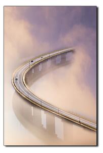 Obraz na plátne - Most v hmle - obdĺžnik 7275A (90x60 cm )