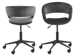 Dizajnová kancelárska stolička Natania, tmavo šedá