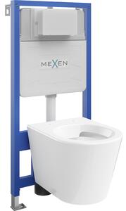 Mexen podomietkový WC systém Felix XS-U s WC misou Rico, biela- 6103372XX00