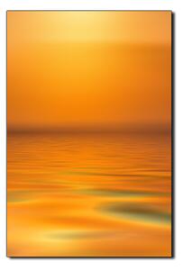 Obraz na plátne - Pokojné more pri západe slnka - obdĺžnik 7280A (120x80 cm)