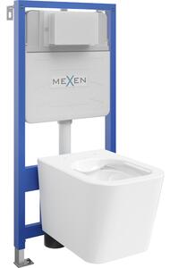 Mexen podomietkový WC systém Felix Slim s WC misou Teo, biela- 6103385XX00