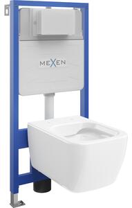 Mexen Stella podomietkový WC set Fenix Slim s WC miskou, biely lesk - 6103368XX00