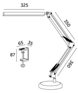 LED Stmievateľná stolná lampa 2v1 USB TENUIX LED/14W/5V 3000-6000K biela