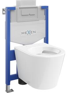 Mexen Rico Podomietková WC súprava Fenix XS-U s WC misou, biely lesk - 6853372XX00