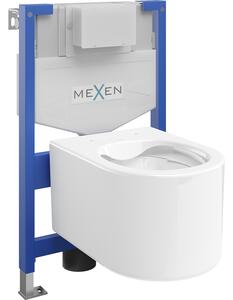 Mexen podomietkový WC systém Felix XS-F s WC misou Sofia, biela- 6803354XX00