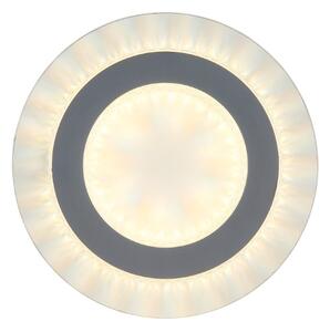 GLOBO 48042-12W JAYDEN stropné svietidlo D200mm LED 12W 1400/470lm 3000+4000+6500K biela, krištáľový efekt