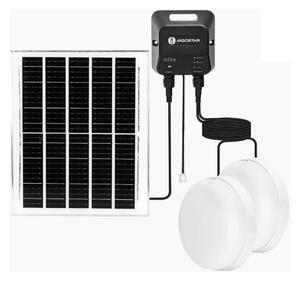 Aigostar - LED Solárne svietidlo 2xLED/70W/12V 12000 mAh 6500K pr. 20,5 cm