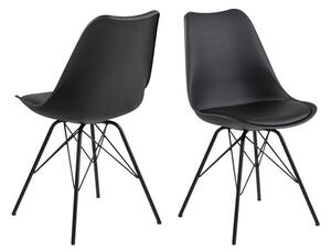 Dizajnová stolička Nasia, čierna