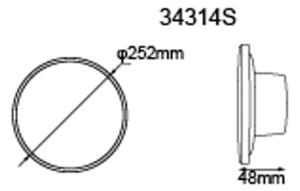 GLOBO 34314S LAMONT vonkajšie nástenné svietidlo D252mm LED 15W 1600/1200lm 3000+4000+6000K IP44 čierna
