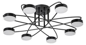 LED Prisadený luster 8xLED/7W/230V 3000-6000K pr. 70 cm čierna