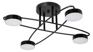 LED Prisadený luster 4xLED/7W/230V 3000-6000K pr. 60 cm čierna