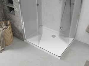 Mexen Lima Duo sprchová kabína, skladacie dvere 80 x 70 cm, transparentnéné, chrómová + závesný bidet Flat