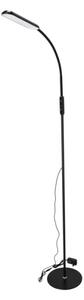 LED Stmievateľná stojacia lampa TEILO LED/10W/230V 3000/4000/6500K čierna + DO
