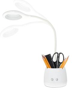 LED Stm. flexi. nabíjacia stolná lampa LUSIA LED/5W/5V 3000/4000K 1200 mAh biela