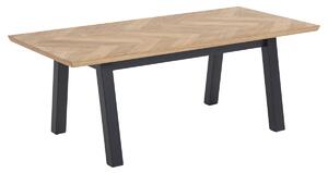 Dizajnový konferenčný stolík Nazy 120 cm vzor dub