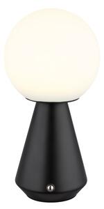 GLOBO 21029S SORA dotyková stolná lampička V235mm LED 1,5W 160/140lm 3000+4500+6500K IP41 čierna, opálová, USB Cable incl