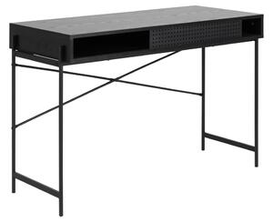 Dizajnový písací stôl Naarah 110 cm čierny