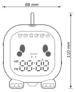 LED RGBW Stmievateľná detská nočný lampička s budíkom FILIP LED/1,5W/5V 1500 mAh