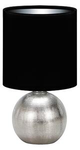 Strühm Moderná stolná lampa PERLO E14 SILVER/BLACK 16595