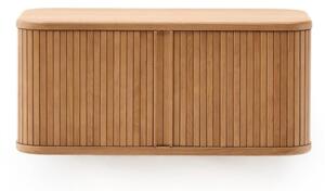 Závesná skrinka pod umývadlo v dekore jaseňa v prírodnej farbe 90x40 cm Mailen – Kave Home