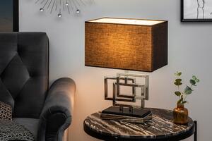 Dizajnová stolová lampa Calanthe 56 cm strieborná