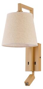 Brilagi - LED Nástenná lampa RAYA 1xE14/40W/230V + LED/3W ľan/béžová