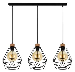 Spot-Light 21822304-Luster na lanku DIAMENT 3xE27/60W/230V dub