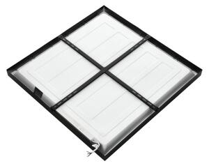 LED Prisadený panel BRISBANE LED/36W/230V 4000K 59,5x59,5 cm čierna