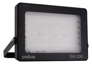 Strühm Reflektor so zmenou farby svetla TABLET LED 20W BLACK RGBW 35007