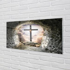 Nástenný panel  Cave ľahký cross Jesus 100x50 cm