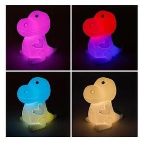 LED RGB stmievateľné nabíjateľné detské nočné svetlo LED/2,5W/5V 3000K 1200 mAh dinosaurus
