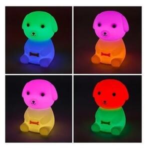 LED RGB stmievateľné dobíjacie detské nočné svetlo LED/2,5W/5V 3000K 1200 mAh pes