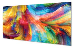 Nástenný panel  Nepravidelné farebné prúžky fraktály 100x50 cm