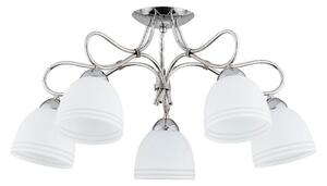 Prisadený luster FILA 5xE27/15W/230V lesklý chróm