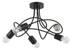 Prisadený luster TARGO 5xE27/15W/230V čierna