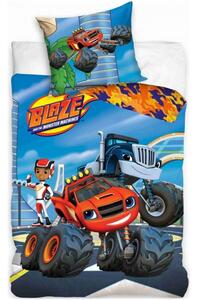 Detské posteľné obliečky Plamienok a štvorkolky - motív Truck tím - 100% bavlna Renforcé - 70 x 90 cm + 140 x 200 cm