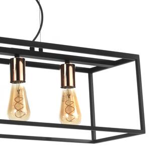 ONLI - Luster na lanku FLOKI 4xE27/15W/230V čierna/medená