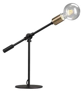 ONLI - Stolná lampa ASTE 1xE27/15W/230V 45 cm čierna/zlatá