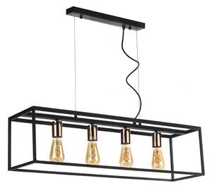ONLI - Luster na lanku FLOKI 4xE27/15W/230V čierna/medená