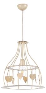 ONLI - Luster na lanku LEONILDE 1xE27/15W/230V béžová