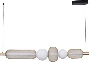 LED závesné svietidlo 3200 lm 3000-5700K zlaté Zuma Line SAAR MD2596-5B-3BGT
