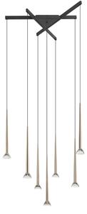 LED závesné svietidlo 3850 lm 3000K zlaté Zuma Line BOSTON P0603-07C-SDB1