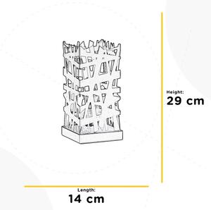 ONLI - Stolná lampa FORESTA 1xE27/15W/230V 29 cm čierna