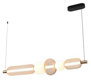 LED závesné svietidlo 3200 lm 3000-5700K zlaté Zuma Line SAAR MD2596-5B-3BGT