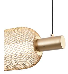 LED závesné svietidlo 3200 lm 3000-5700K zlaté Zuma Line SAAR MD2596-5B-3BGT
