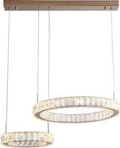 LED závesné svietidlo 4200 lm 3000K zlaté s krištáľovým efektom Zuma Line GIRONA MD3713-2-3GT