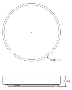 LED stropné svietidlo 40 cm 1900 lm 3000-6000K zlaté Zuma Line NADI MS724-R400-GD