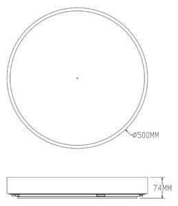 LED stropné svietidlo 50 cm 2500 lm 3000-6000K antická mosadz Zuma Line NADI MS724-R500-AB